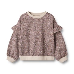 Wheat sweatshirt Lulle - Lilac flowers